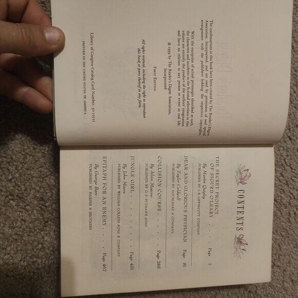 READERS DIGEST Lot of 5 Vintage Condensed Books  1958, 1959, 1966, 1968 - Picture 4 of 16